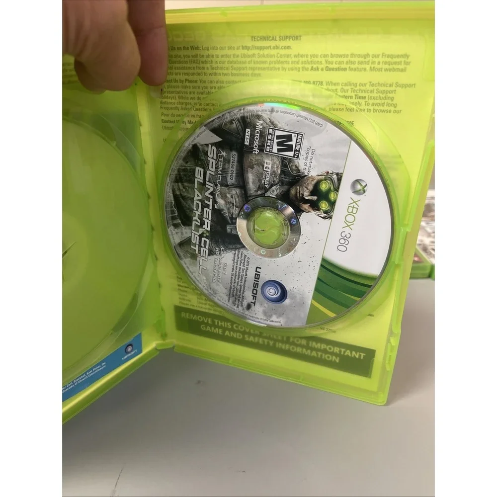 Tom Clancy's Splinter Cell: Blacklist (Microsoft Xbox 360, 2013) No Manual